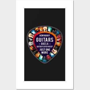 Guitarist How Many Guitars Bass Guitar Posters and Art